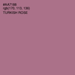 #AA7188 - Turkish Rose Color Image